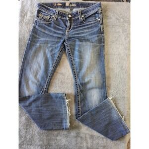 Women's Kut from the Kloth jeans Size 8 So Love bootcut distressed Blue Denim